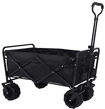 Ambientehome Faltwagen schwarz Bollerwagen