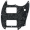 Musiclily Pro 9 Löcher Round Corner HH Pickguard 2 Humbuckers Schlagbrett für Squier Bullet Series Mustang E-Gitarre, 4-lagig Black Pearl