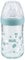 NUK Nature Sense Glasflasche mit Silikon-Trinksauger mittelgroß (0-6 Monate), Grün, 240 ml