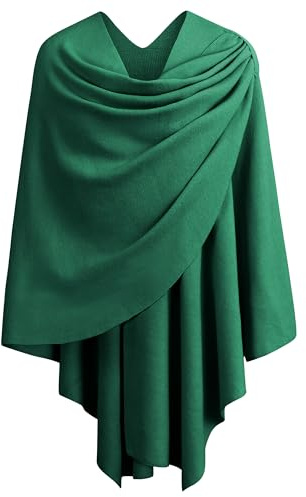 PULI Damen Poncho Schal Strick Cape Cardigan Weich für Herbst Winter | Eleganter Poncho für jeden Anlass Ob Büro, Stadtbummel, Restaurantbesuch oder Reise