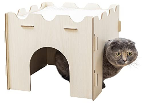 Kerbl Pet Katzenburg 37x37x30 cm mit Kissen
