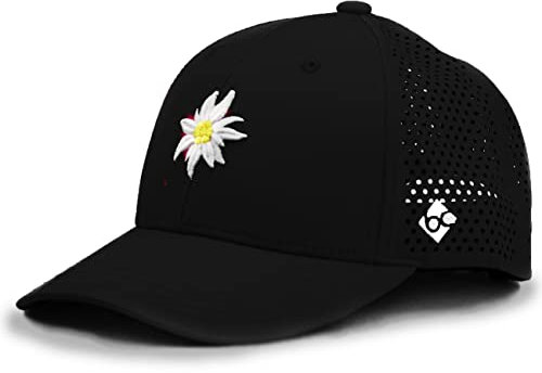 Bavarian Caps Edelweiß Curved Cap, dunkelrot, ONE Size, Einheitsgröße