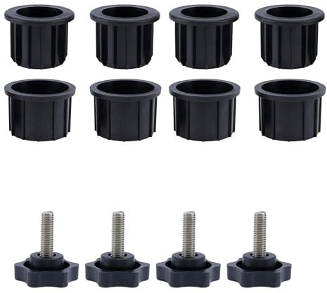 Bitray Terrassenschirm-Basis Loch Ring Stecker Abdeckung Schirmständer Ersatzteile -12 Stück