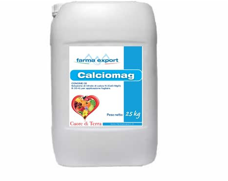 CALCIO MAG x 25. Concime inorganico liquido semplice a base di macroelementi.