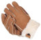Harrys-Collection Damen Handschuh aus echtem Lammfell, Farben:hellbraun, Handschuhgröße:M