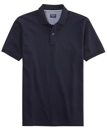 OLYMP Herren Polo-Shirt Kurzarm Casual.Wirk,Pikee,984 Casual Circular Knit Regular fit,99 Marine 18,M