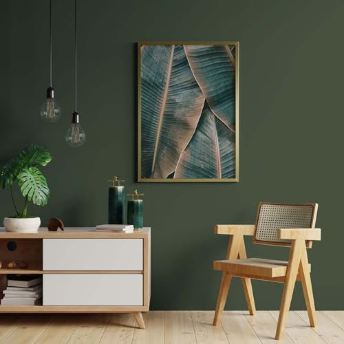 K&L Wall Art Pintura de pared mate para interiores, color verde, protección de pared moderna, 2,5 litros