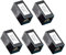 Rj45 Coupler Cat6 Ethernet Connector 5 Pack Network Patch Powerline Cable Coupler Lan Female to Female Joiner Cat5e Cat 6 Pass Through Connectors Black