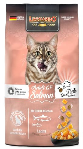 LEONARDO Adult GF Salmon für Katzen, 300g, glutenfrei mit Amaranth, hochwertiger Lachs, Alleinfutter, Made in Germany