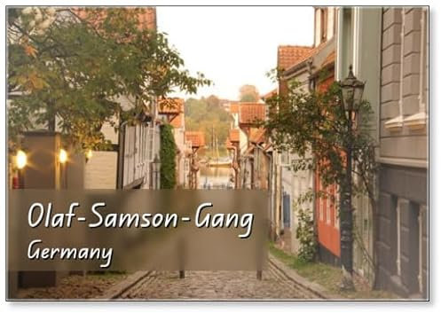 Blick in Den Olaf-samson-gang in Flensburg Kühlschrankmagnet