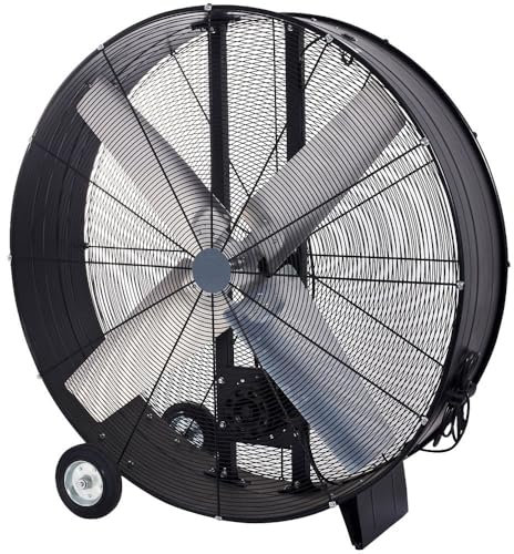 Ventilador industrial 1000W | Ventilador de suelo Ø 112 cm de diámetro | Ventilador gigante industrial de suelo máximum