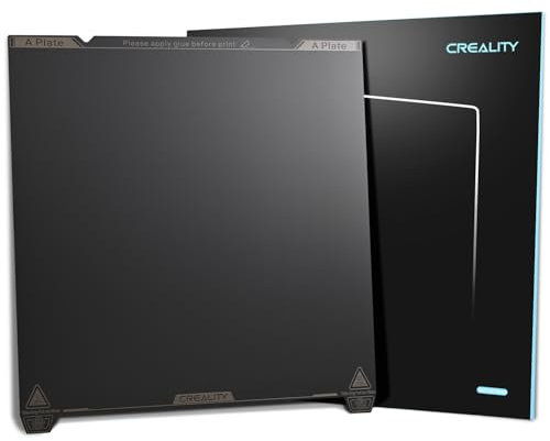 Creality K1 Max PEI Bauplatte, 315x310mm Glattes PEI Blatt Flexible Federstahl Bettplattform mit Glatter PEI Oberfläche für Creality K1/K1 Max/Ender 3 V3 Plus/3 Max Neo 3D Drucker (Ohne Magnetfuß)