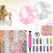 Nano Tape,Nano Tape Bubbles Set,Magie Nano Klebeband,Nanoband Multipurpose,Nano Tape Set geeignet für junge, mädchen,Mit Pailletten Aufkleber DIY craft kit,Party Favors Geschenke(Transparente+Rosa)