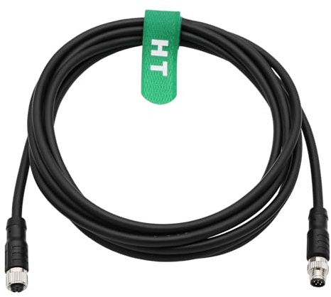 HangTon M8 für Basler Camera ace 2 V, boost R, racer 2 S, Vision System Sensor Industrial Automation Control, 6-polig A-codiert, geschirmt, 5 m