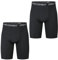 2 Stück Herren Kompression Shorts, Spandex kühlen trockenen Basisschicht Hose für Gym Training Laufen Workout Sport Yoga Basketball (4XL,Schwarz 1)