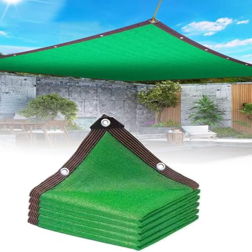 Filet D'ombrage pour Serre Blanc,Filet D'ombrage De Jardin,Filet Protection Solaire avec Œillets,Voile Ombrage 3x4 3x3 6x4 4x4 2x3 5x5,Voile D'ombrage Rectangulaire Protection Solaire(Green,2x2m)
