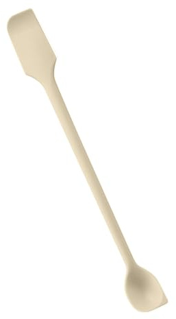 Long Handled Silicone Jar Scraper - Jar Scraper Spatula, Double-Headed Spreader Spoon for Condiment, Butter, Cream | Non-Stick Flexible Kitchen Gadget, Jar Cleaning Kit, Mixing, Bread Spreading Tool