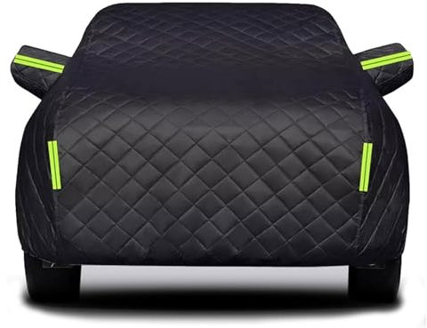 Hagelschutz Auto Abdeckung für Audi A3 Vollgarage Verdickte Autozelt Outdoor, Atmungsaktiv Wetterfest Allwetter Schutz Abdeckplane (Schwarz)