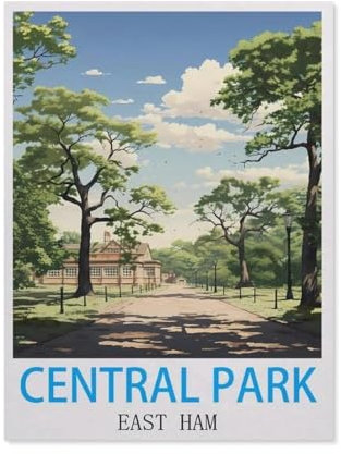 Central Park, East Ham，Puzzles für Erwachsene 1000 Teile, Klassische Puzzle Puzzle Schwierig für Erwachsene Teenager Freizeit Spaß Spiel Spielzeug （50x70cm）-DL11