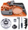 Hyceker 435 440 Chainsaw Chain Brake Clutch Cover Assembly for Husqvarna 435 440 440e Chainsaw Parts, .325-7T Spur Sprocket Clutch Drum and 435 Oiler Oil Pump Kit with Bumper Spike 501388203 536329204