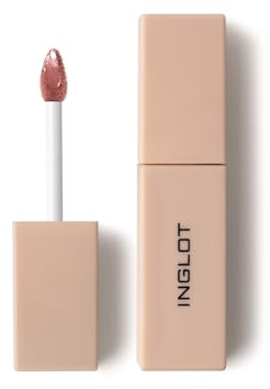 INGLOT GLAZED LIPS LIQUID LIPSTICK SPF 50+ - Langanhaltender Glanz | Dezente Farbe | Ideal für den täglichen Gebrauch | Uv-Schutz | Volumenvergrößerung | Glänzend | 3,5ml | 91