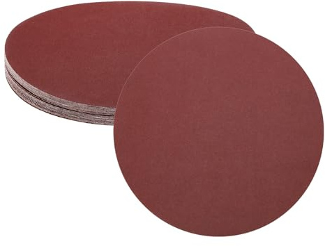 sourcing map 25pcs 200mm PSA Sanding Discs, 150 Grits Aluminum Oxide Self Adhesive Stick Back Sandpapers, No-Hole Round Wet/Dry Sander Papers, Sand Auto Car Paint, Wood, Metal