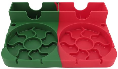 NinGYiYan Bouteille d'eau Séchoir Silicone Antidérapant Base Bébé Sèche-Biberon Stand Home Office (Vert et rouge)
