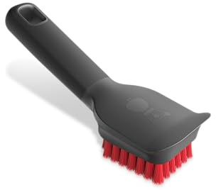 Weber Cool Clean Scraper Brush – Multipurpose Grill Brush & Scraper Safe for All Weber Grates and Cookboxes, Comfortable No-Flex Handle
