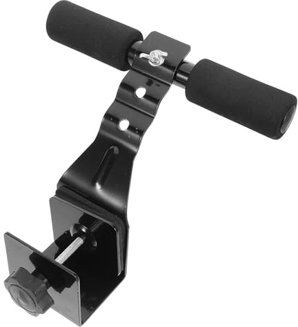 GOOHOCHY Verstellbarer Sit up Fußhalter Trainer für Zuhause Effektives Bauchmuskel Core training Tragbares Fitnessgerät für Sit ups und Bauchmuskelübungen Schwarzer Heimtrainer