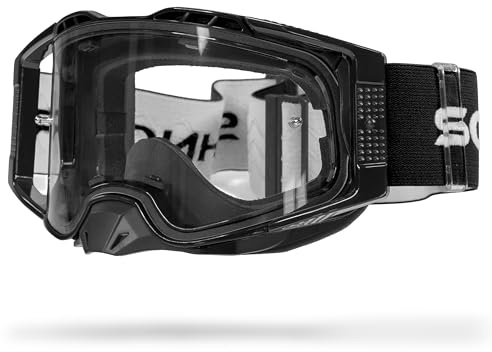 SCHNORR MX Pro Motocross Goggle Anti-Fog Tear-Off|Roll-Off + Wechselglass getönt