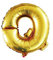 WeAreAwesome Folien-Ballon Luft-Ballon Buchstabe Q Gold 60CM XL Aufpusten Geburtstag Hochzeit Party Feier