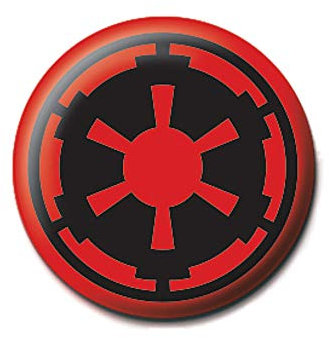Star Wars - Badge EMPIRE SYMBOL (Taille unique) (Noir/Rouge)
