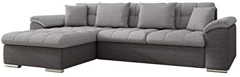 Mirjan24 Ecksofa Diana, Eckcouch mit Bettkasten und Schlaffunktion, Elegante Couch, Polsterecke Sofa, Couchgarnitur, Schlafsofa, Bettsofa (Lux 06 + Lux 05, Ecksofa Links)