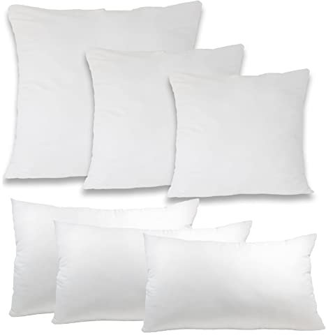 Style Heim Kissen 50x50 cm Microfaser Couchkissen Kissenfüllung 540g geeignet für Allergiker Kisseninlet Füllkissen Innenkissen weich Soft Pillow Filling Atmungsaktiv Waschbar, Weiß