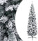vidaXL Schlanker Künstlicher Weihnachtsbaum Beschneit Christbaum Tannenbaum Dekobaum Kunstbaum Weihnachten Dekoration Weihnachtsdeko Grün 180cm PVC