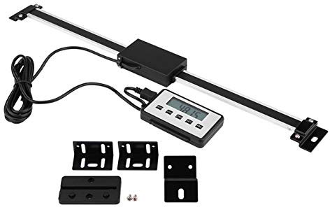 ASHATA 300mm/11.8 Digital Readout DRO, Large LCD Readout Scale, Accurate Digital Linear Scale Kit for Milling Machines Lathes