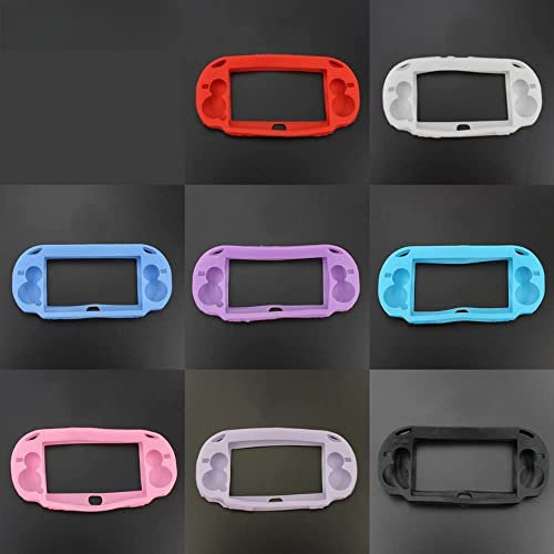 Silicone Rubber Cover Case Shell Soft Protector Cover Case Skin for PS Vita 1000 PSV 1000 Replacement (Blue)