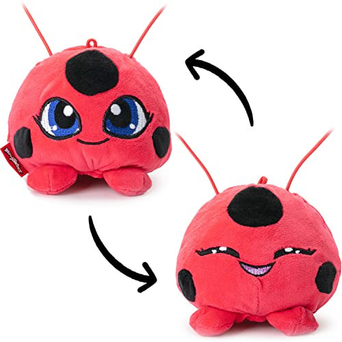 Miraculous Ladybug Plüsch Schlüssel-Anhänger, Kwami Tikki, 10cm, doppelseitig