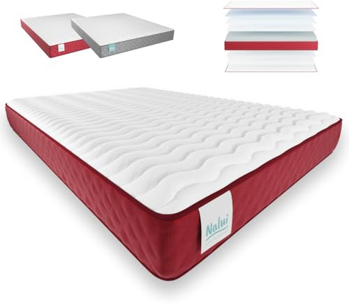 Nalui Wendbare viskoelastische Matratze mit Höhe: ± 21 cm, Schaumstoff, 90 x 180 cm
