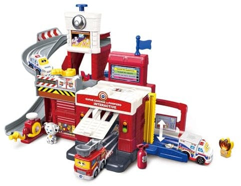 Circuit Vtech Tut Tut Bolides Série Pro Super Caserne de Pompiers Interactive