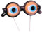 Tonone Verrückte Brille, Spaß Brille Fasching Augapfel-Brille Lustige Partybrillen Spassbrillen Kinderbrillen Lustige Brillen Wackelaugen Brille Für Kostümzubehör Und Fotokabine Requisiten,Orange