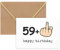 WenmthG - Geburtstagskarte zum 60. Geburtstag mit Umschlag - Lustige Geburtstagskarte - 59 + 1 - Geschenke für Frau, Mann - Happy Birthday - Personalisierte Geschenke