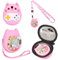 Meetikar Tragetasche und Silikonhülle kompatibel mit Tamagotchi Pix Virtual Pet Game Machine, (5-in-1) Silikonhülle für Tamagotchi Pix, mit Fingerband und Displayschutzfolie (Rosa)