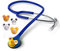 SCIAN HS-30Q Stethoskop für Kinder mit mehreren Farben, Cartoon Tiere Design Stethoskop für Kliniker, Krankenschwester, Heimgebrauch (Blue)