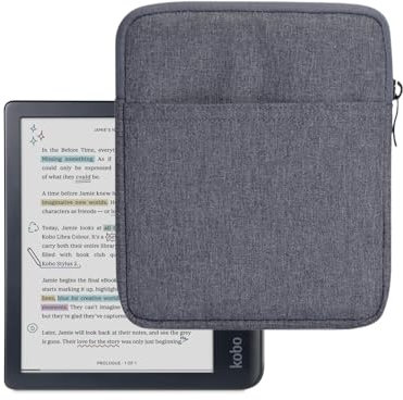 Flyorigin Coque pour liseuse Kobo 6-7 Pouces/Libra Colour Étui/Libra 2 / Pochette Clara Colour/Clara BW/2E/ H2O/HD/Nia 6/ Housse Antichoc pour Kobo Coque