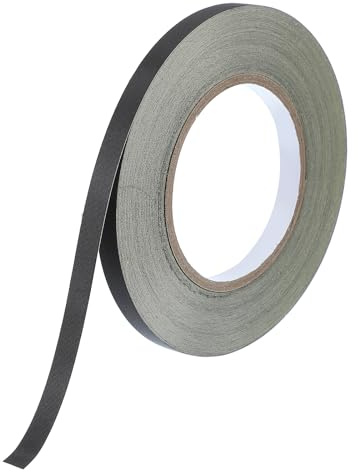 PATIKIL Acetatgewebeklebeband 10mm x 30 Meter, Schwarzes Isoliergewebe Klebeband für Laptop Elektrik Automobil Gitarrenreparatur Kabelbaum