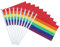 Toddmomy Regenbogen Handflagge Bunte Wellenflagge Für Partys CSD Und Feierlichkeiten Ideal Für LGBTQ Dekoration Und Feierlichkeiten