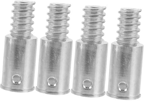 Vaguelly 4pcs Threaded Connector Handle Adapter for Push Broom Head Threaded Tips for Extension Pole Compatible Telescoping Pole Household Cleaning Tools