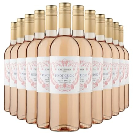 Casalinga | Pinot Grigio Blush DOC 11% ABV | 12 x 75cl | Shows wild strawberry, apple, and honeysuckle, with a balanced finish for food pairing or relaxed serving.