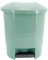 TUKA - Cubo de basura plástico, Cubo basura con pedal, Papelera, Plástico resistente, Libre de BPA (Verde, 30 Litro)
